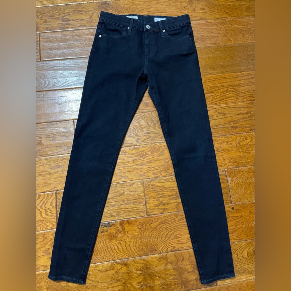 AG Adriano Goldschmied Jeans The Farrah Skinny 28R Ankle High Rise Black